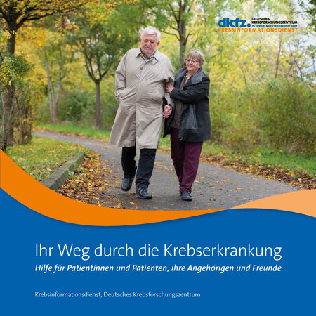 Titelbild der Broschüre "Ihr Weg durch die Krebserkrankung"